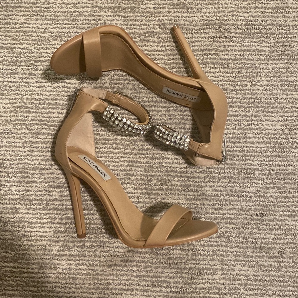 Steve Madden Studded Strap Open Toe Heel